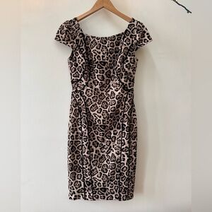 Victoria's Secret Cheetah Animal Print Mini Dress Cap Sleeve size 2